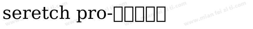seretch pro字体转换
